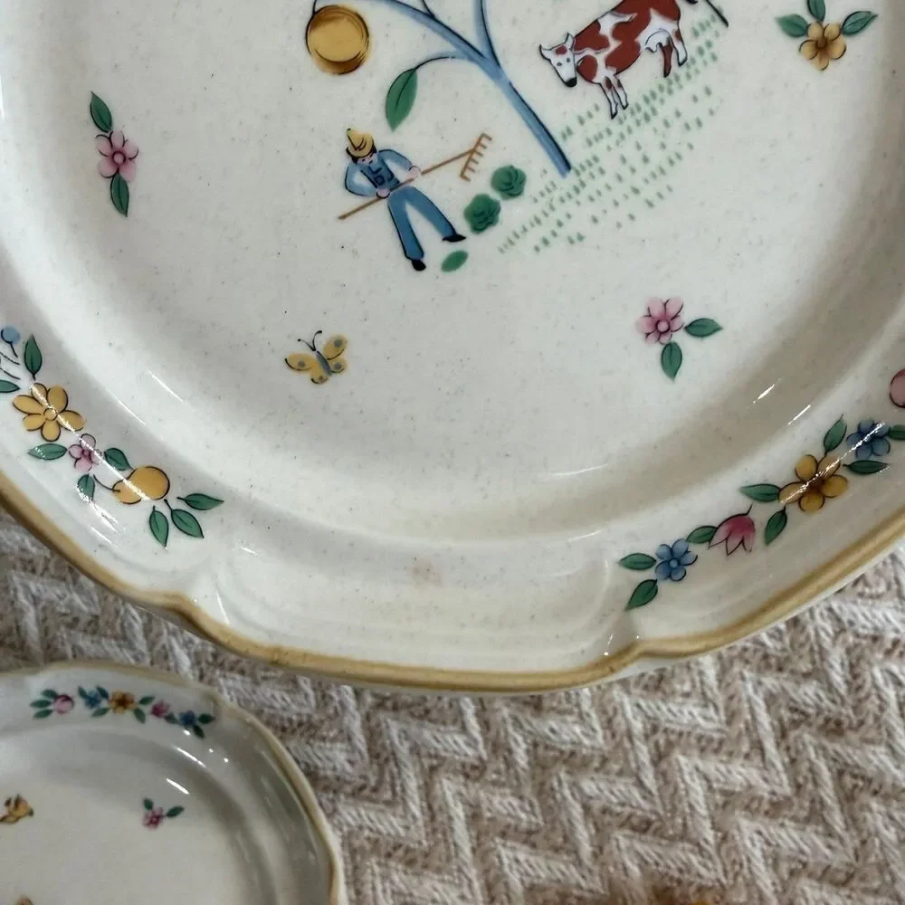 Vintage International China Stoneware HEARTLAND Set of 3 Salad Plates - Picture 4 of 5